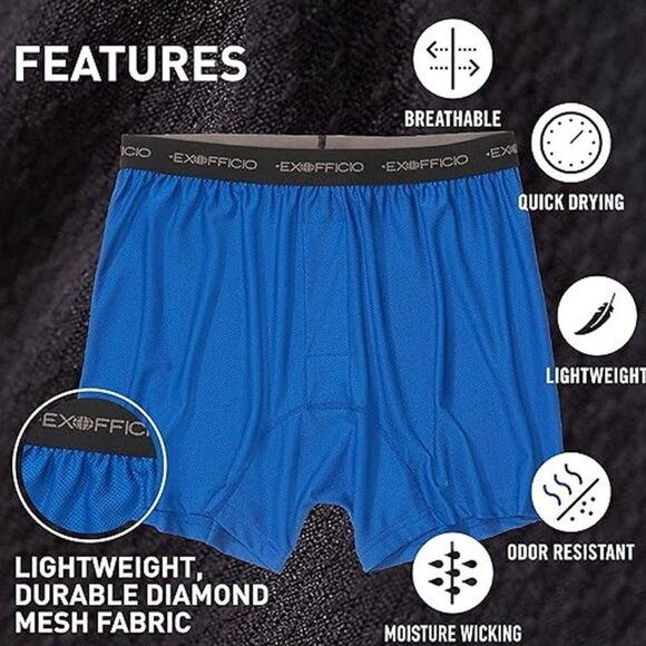 ExOfficio Men's Royal Blue Give-N-Go Boxer - Size 2XL - NWT - Picture 4 of 4